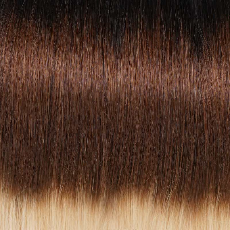 QVR Ombre #T1B/30/27 Feather Crochet Hair Afro Kinky Curly Machine Made Human Hair Extension - Image 9