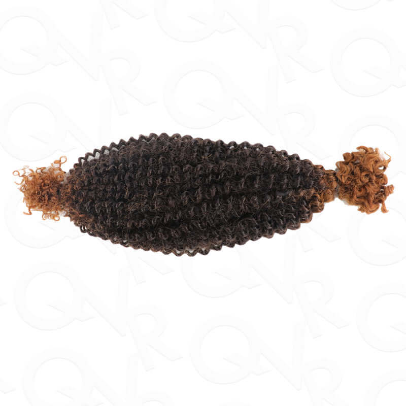 QVR Ombre Spring Twist Hair T1B/30 Color Type 3C 4A Hair Extensions - Image 9
