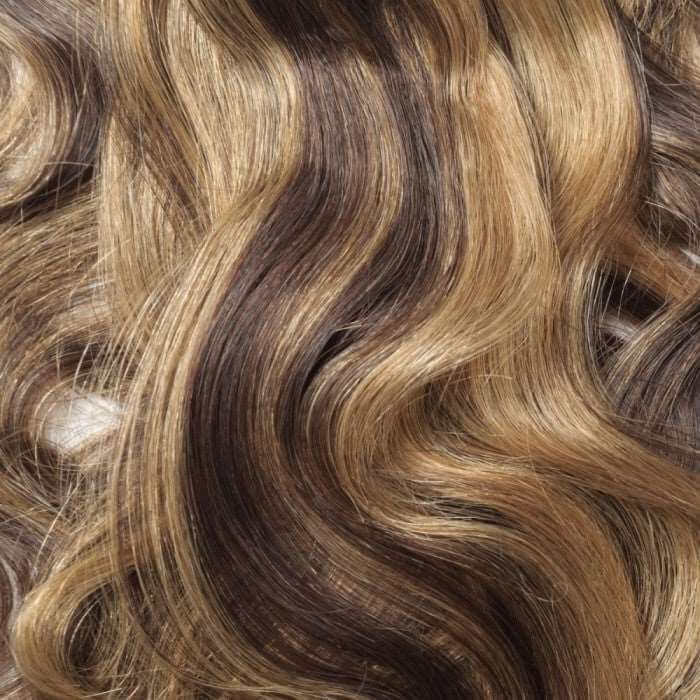 QVR #P4/27 Blonde Highlights Straight/Body Wave 7Pcs Clip in Hair Extensions - Image 4