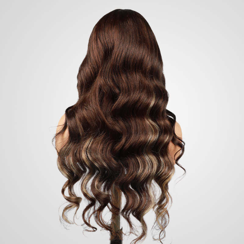 QVR P4/613 New Body Wave 13x4 Lace Front Wig Human Hair Wigs - Image 4