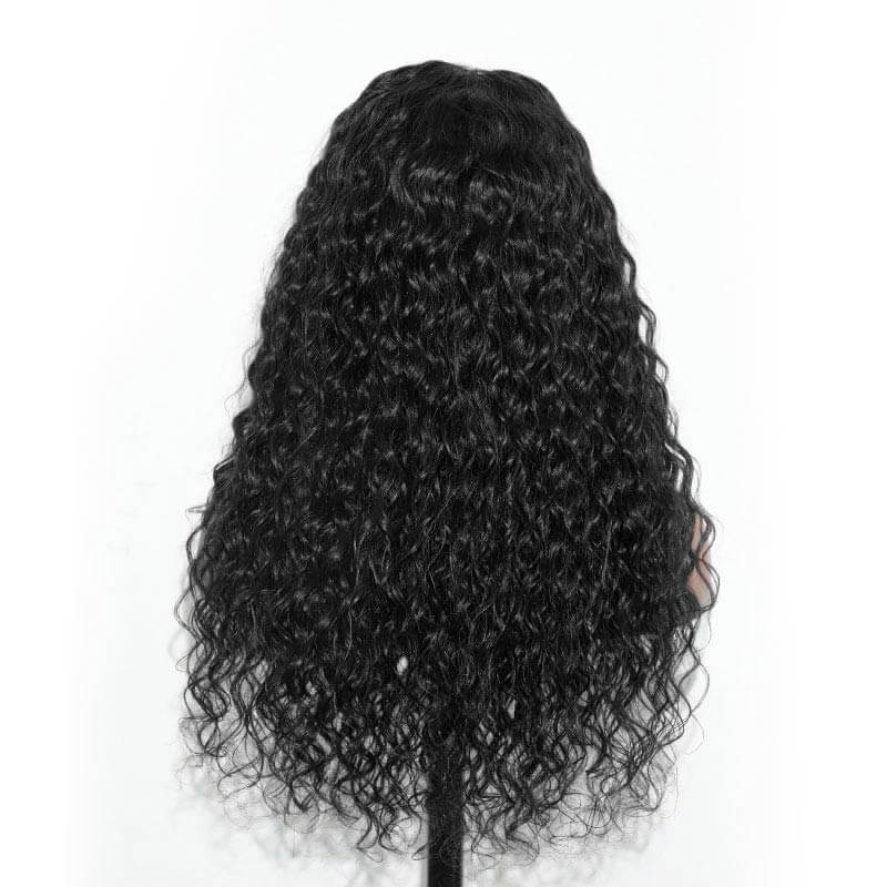 QVR Pre-Bleached Deep Wave 7x5 Lace Wig Glueless Human Hair Wigs - Image 7