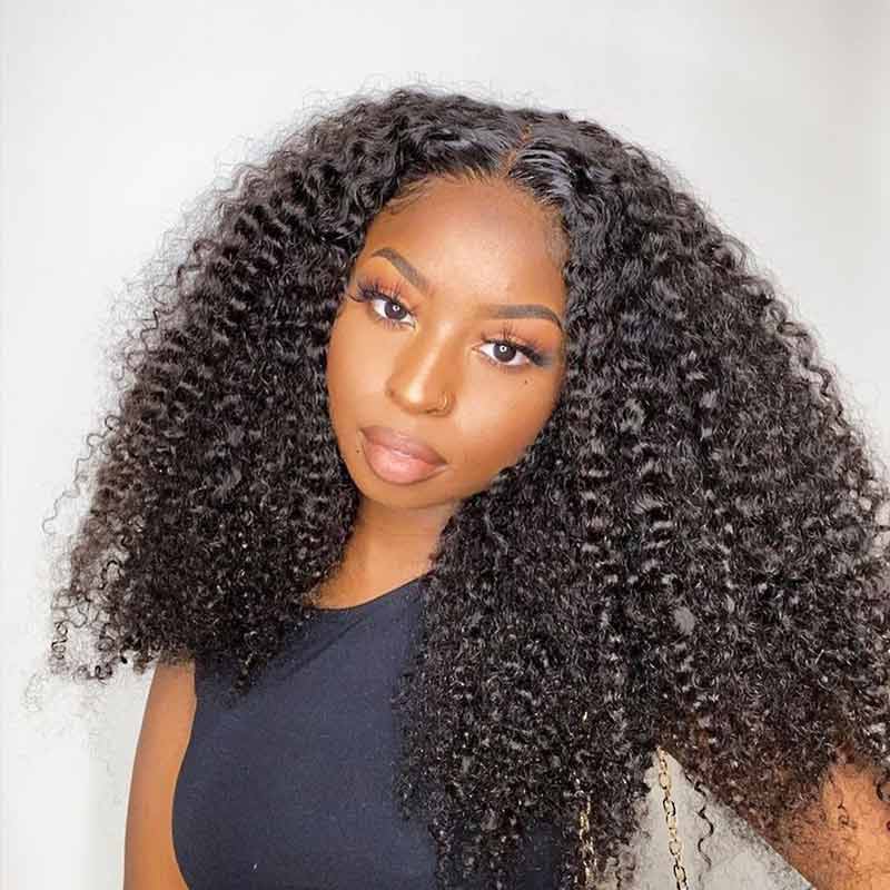 QVR Glueless Pre-cut 4x6 HD Lace Closure Human Hair Wig Afro Curly Wear & Go Wigs Beginner Friendly - Image 4