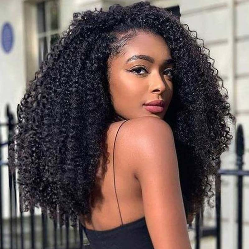 QVR Glueless Pre-cut 4x6 HD Lace Closure Human Hair Wig Afro Curly Wear & Go Wigs Beginner Friendly - Image 5