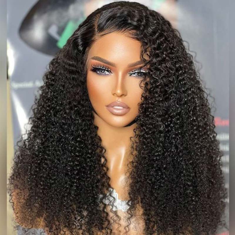 QVR Glueless Pre-cut 4x6 HD Lace Closure Human Hair Wig Afro Curly Wear & Go Wigs Beginner Friendly - Image 7