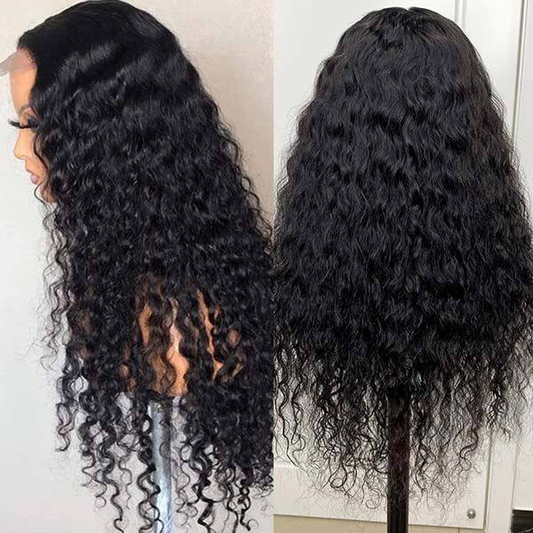 QVR Pre-cut Gluless 4x6 HD Lace Closure Wig Human Hair Wigs Water Wave Wear&Go Wig - Image 6