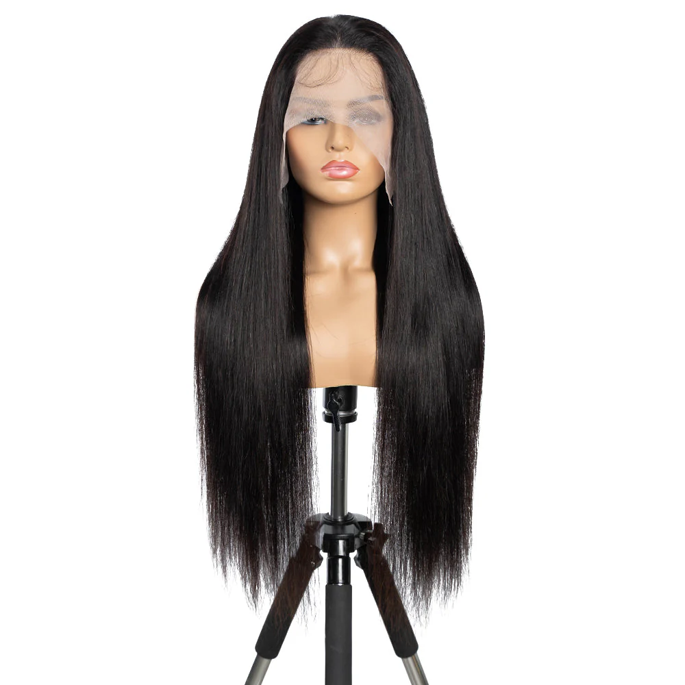 QVR Pre-plucked 13x4 HD Lace Wig Human Hair Wigs Straight Undetectable Lace Front Wig - Image 5