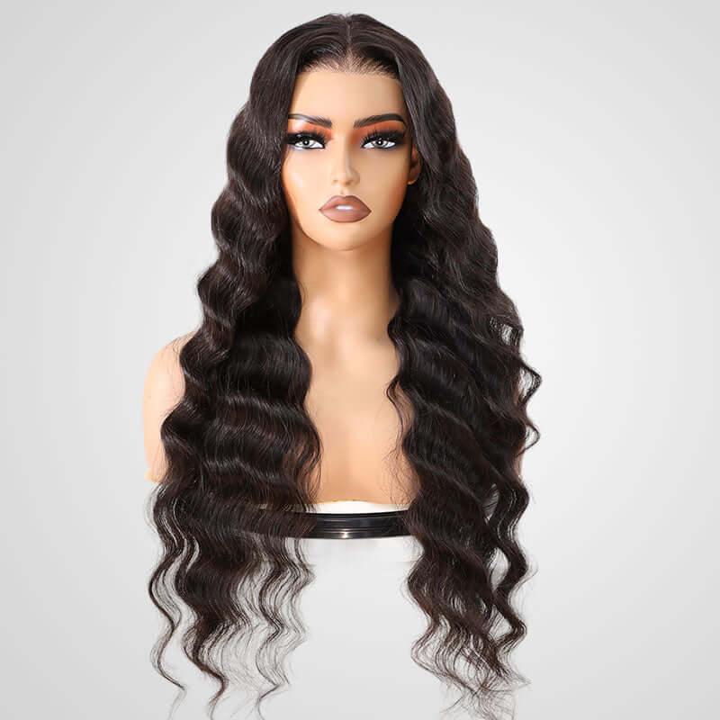 QVR Pre-plucked Loose Deep Wave 7x5 Lace Wig Pre-Bleached Wear&Go Wigs - Image 5