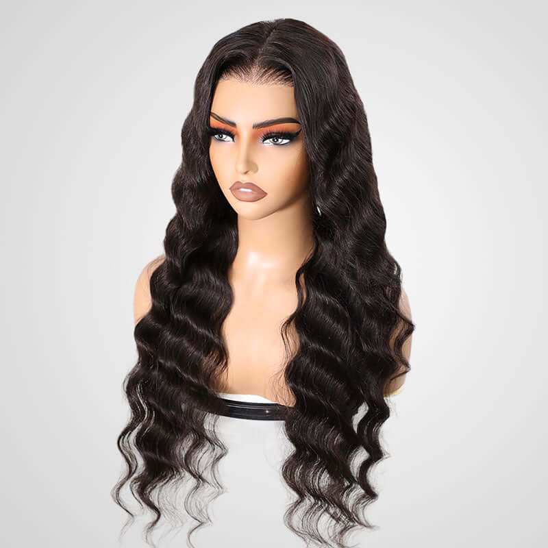 QVR Pre-plucked Loose Deep Wave 7x5 Lace Wig Pre-Bleached Wear&Go Wigs - Image 6