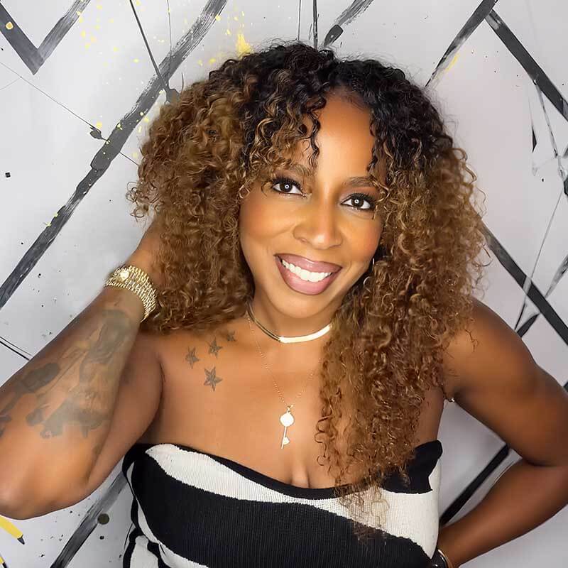 QVR Premium Chinese Hair Small Kinky Curly Virgin Human Crochet Hair Ombre #T1B/30 Machine Made Feather Crochet Hairstyles - Image 4