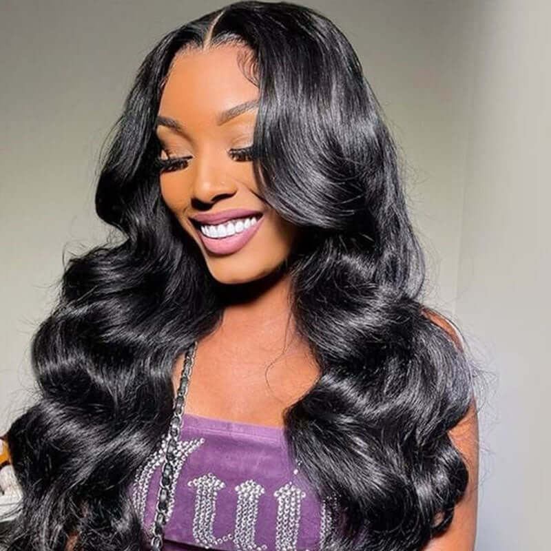 QVR Real Glueless Straight/Body Wave HD Pre Cut Lace Front Human Hair Wigs 210% Density - Image 5