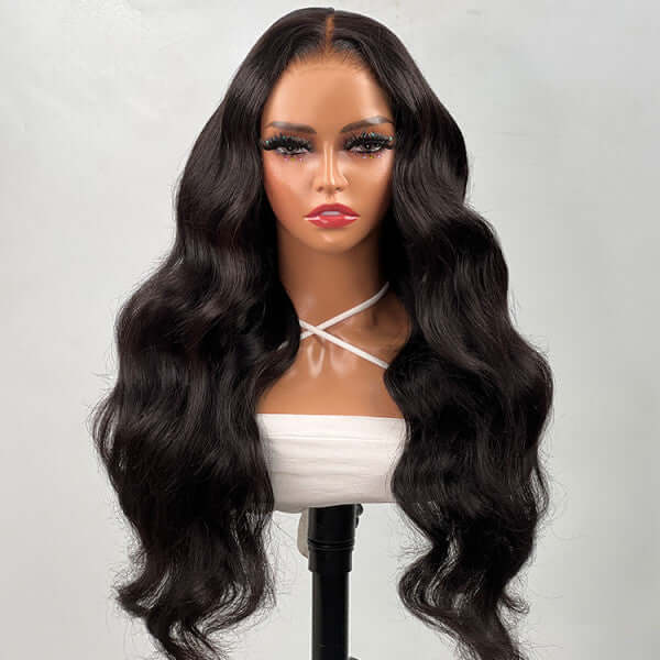 QVR Real Glueless Straight/Body Wave HD Pre Cut Lace Front Human Hair Wigs 210% Density - Image 6