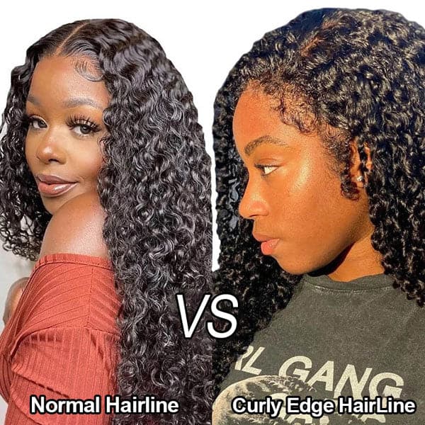 QVR Realistic Curly Edge Hairline Wig Kinky Curly 13x4 Lace Frontal Human Hair Wig - Image 5