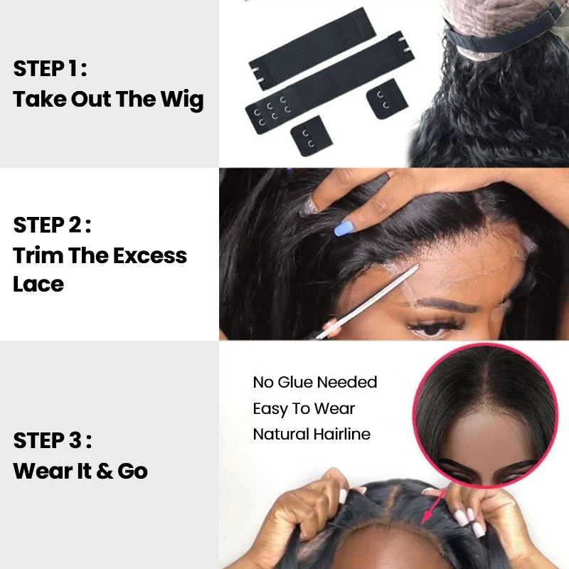 QVR Realistic Curly Edge Hairline Wig Kinky Curly 13x4 Lace Frontal Human Hair Wig - Image 6