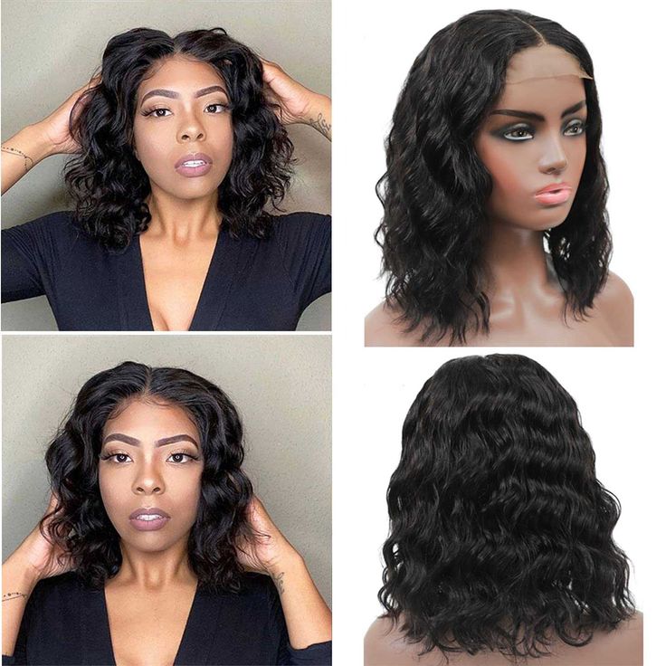 QVR Short Bob Loose Deep Wave Lace Frontal Wigs 180% Density - Image 8
