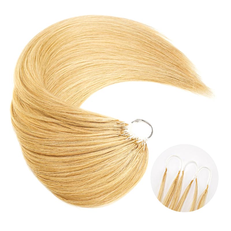 QVR Silk Straight Feather Crochet Human Hair Highlight #P4/27 Machine Made Crochet Weave Hair Extensions - Image 13