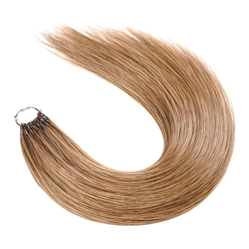QVR Silk Straight Feather Crochet Human Hair Light Brown #6 Machine Made Crochet Weave Hair Extensions - Image 7
