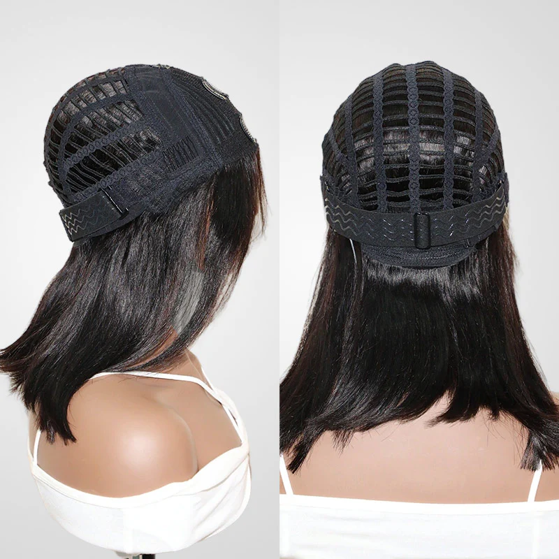 QVR Straight V Part Wig Virgin Remy Human Hair Soft Silky Straight Wigs Human Hair Wig - Image 7