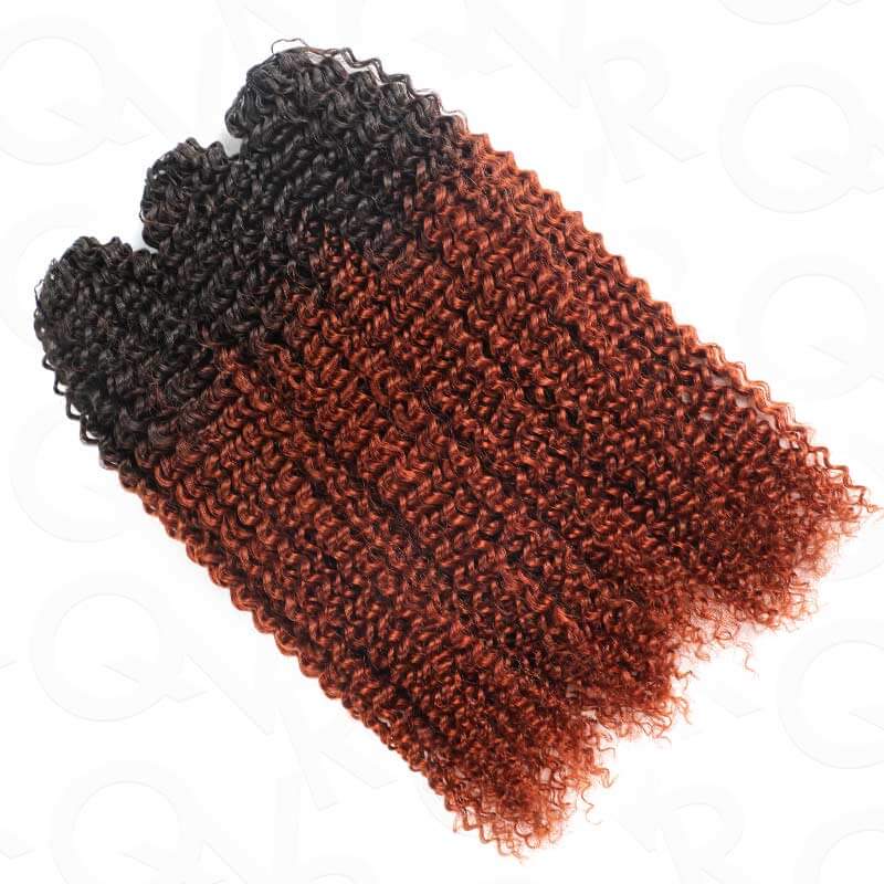 QVR #T1B/350 Crochet Hair Small Kinky Curly Machine Made Feather Human Hair Extension - Image 7