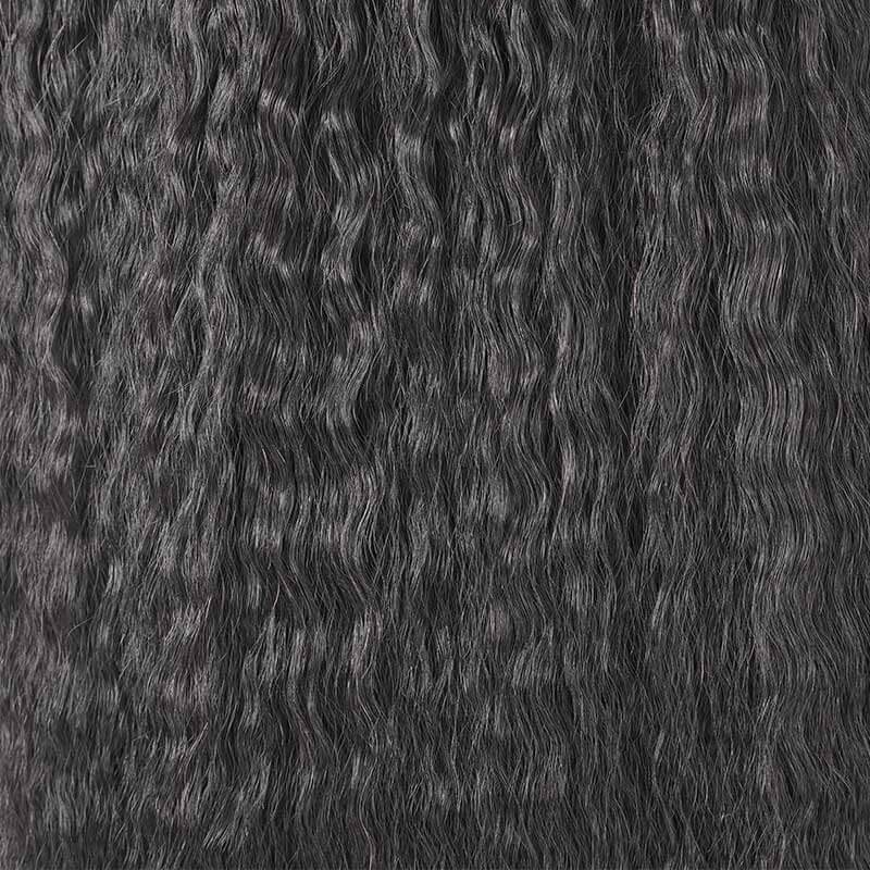 QVR Thick 9PCS Weft Clip In Hair Extensions 5PCS Volumizer Kinky Straight Clip In Human Hair - Image 5