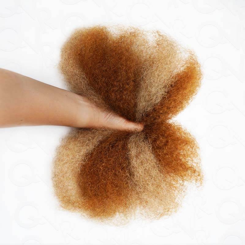 QVR Two Colors #P18/30 Afro Kinky Bulk Human Hair for Mini Twist Braiding Dreadlock - Image 2