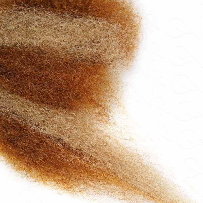 QVR Two Colors #P18/30 Afro Kinky Bulk Human Hair for Mini Twist Braiding Dreadlock - Image 3
