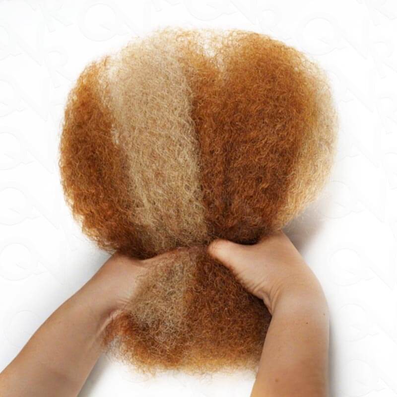 QVR Two Colors #P18/30 Afro Kinky Bulk Human Hair for Mini Twist Braiding Dreadlock - Image 7
