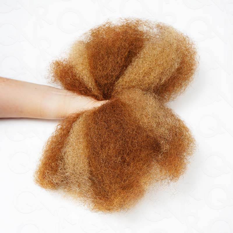QVR Two Colors #P27/30 Afro Kinky Bulk Human Hair for Mini Twist Braiding Dreadlock - Image 2