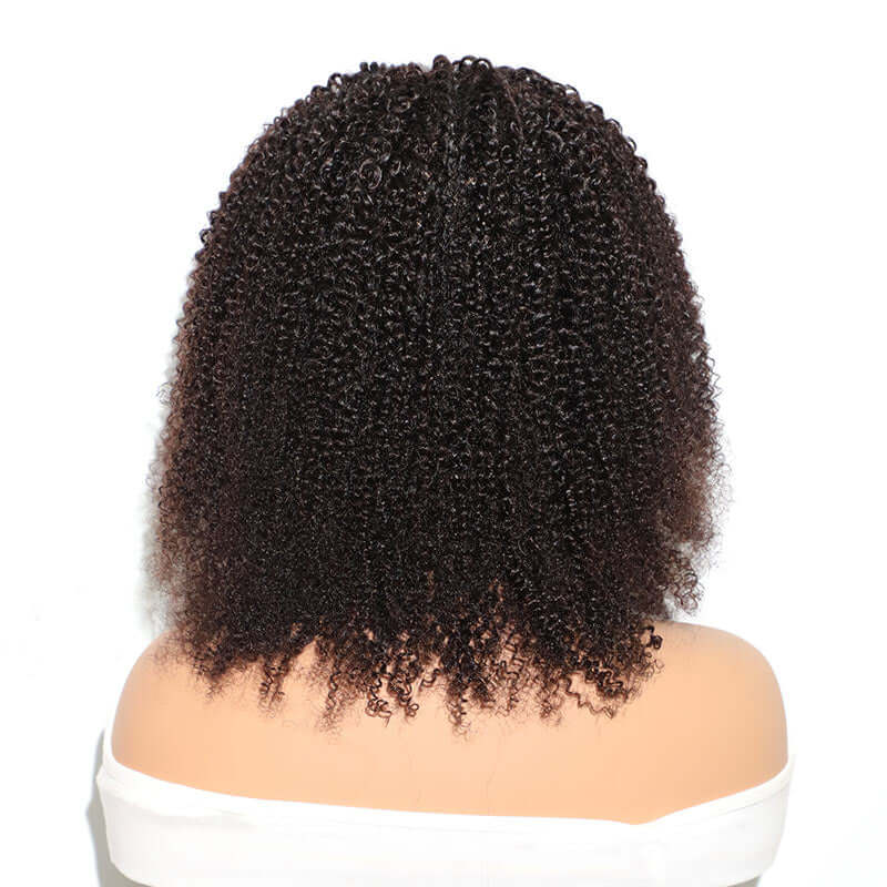 QVR U Part Wig Kinky Curly Human Hair Wigs Glueless Natural Looking Hairline - Image 3