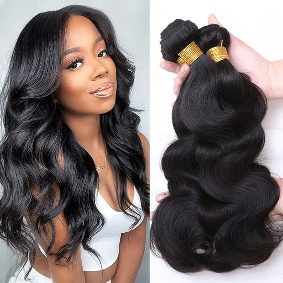 QVR Virgin Human Hair Bundles Natural Color Body Wave Hair 3 Bundles