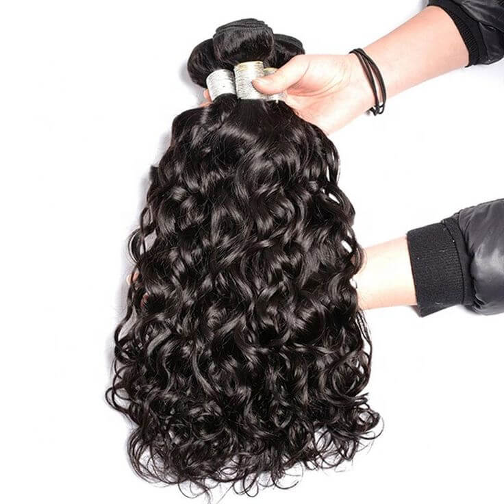 QVR Water Wave Human Hair Weaves 1 Bundles - Image 3