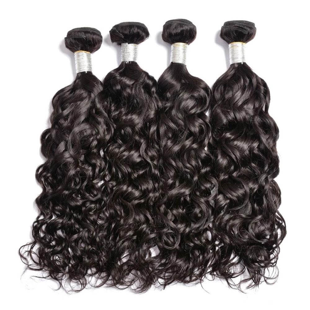 QVR Water Wave Human Hair Weaves 1 Bundles - Image 6