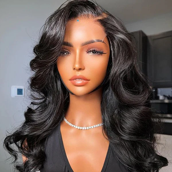 QVR Real Glueless Body Wave 13x4 HD Lace Frontal Human Hair Wigs HD 5x5 Lace Closure Wigs - Image 3