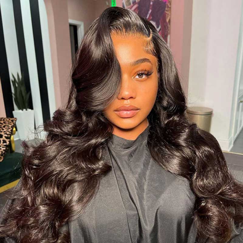 QVR Real Glueless Body Wave 13x4 HD Lace Frontal Human Hair Wigs HD 5x5 Lace Closure Wigs - Image 4