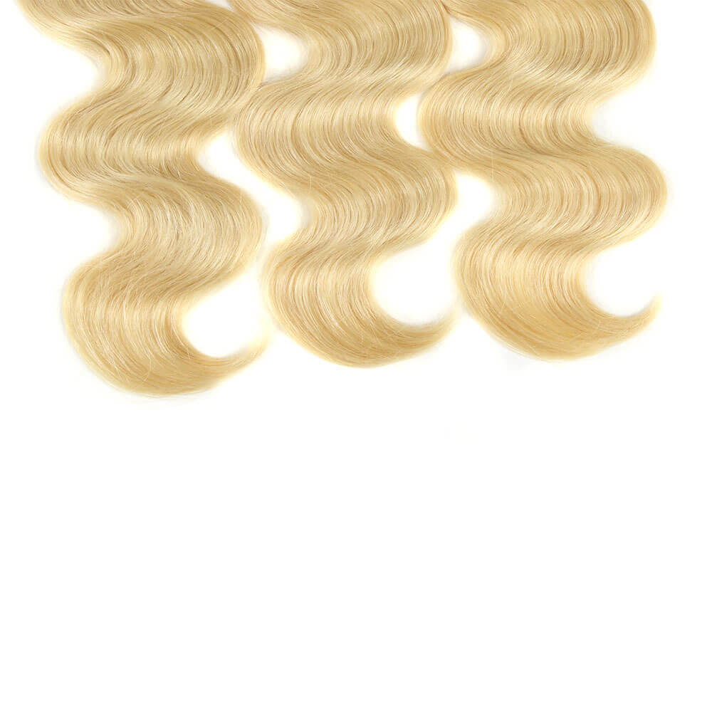QVR Russian Blonde Body Wave Virgin Human Hair 3 Bundles - Image 5