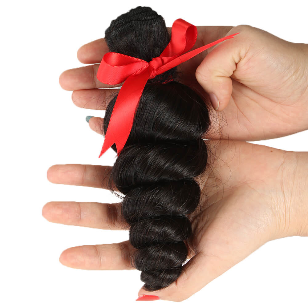 QVR Loose Wave Human Hair Weaves 1 Bundle - Image 7