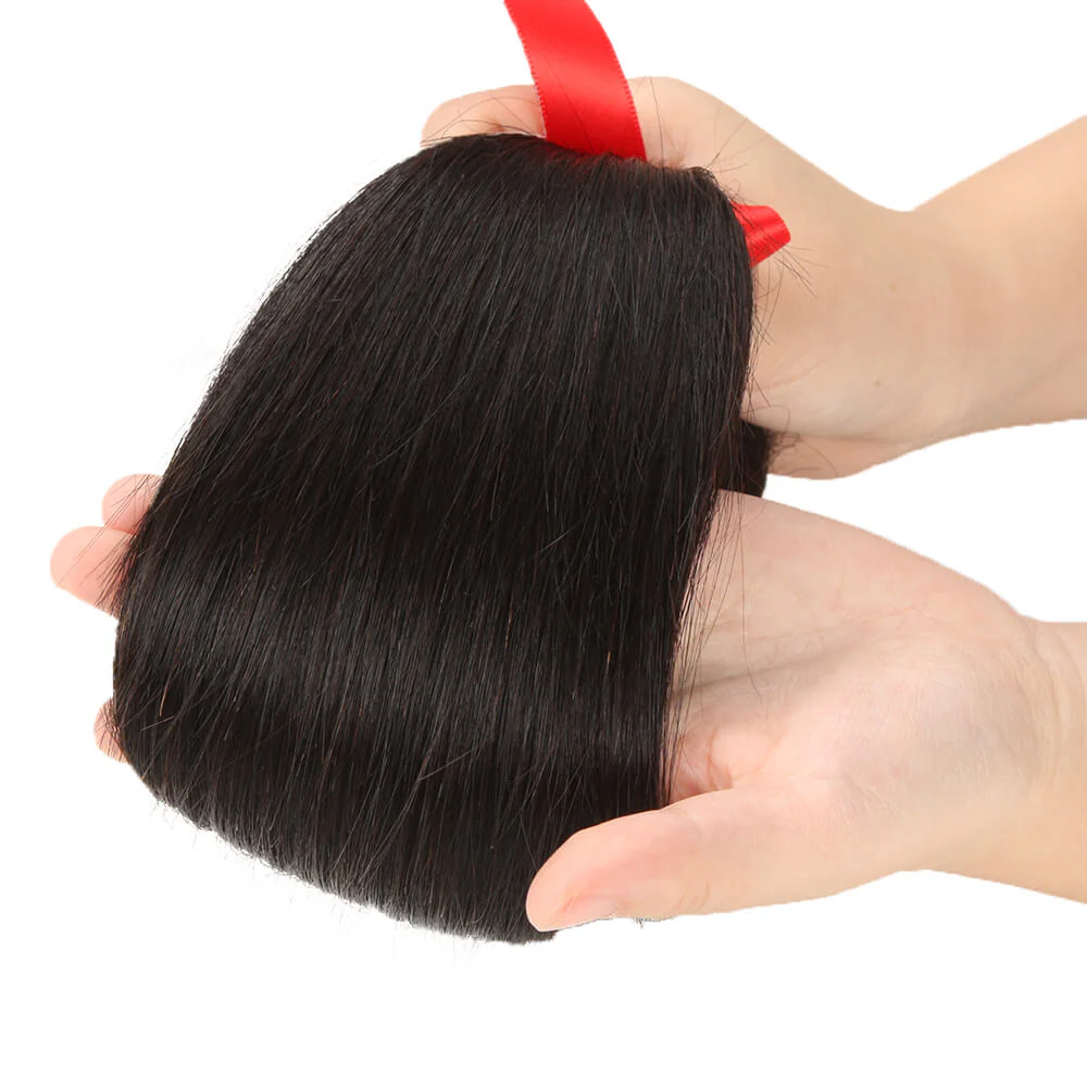 QVR Silk Straight Human Hair Weaves 1 Bundle - Image 6