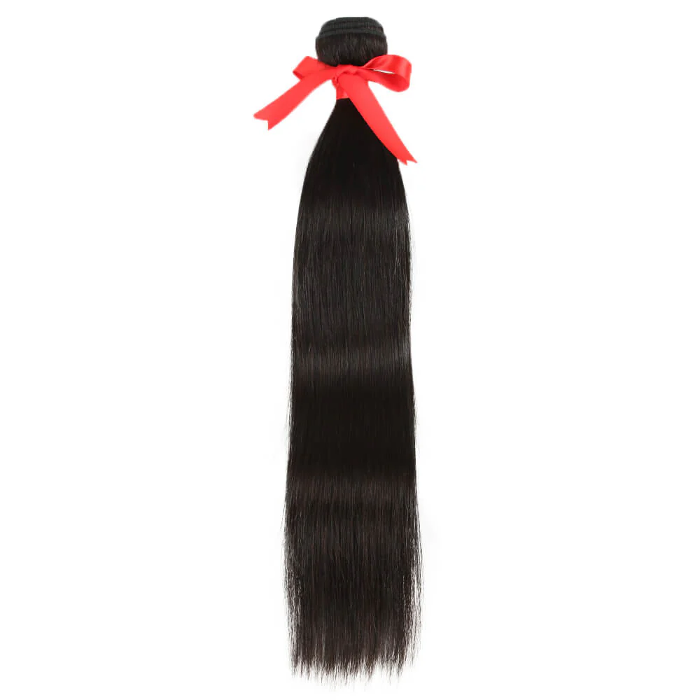 QVR Silk Straight Human Hair Weaves 1 Bundle - Image 8