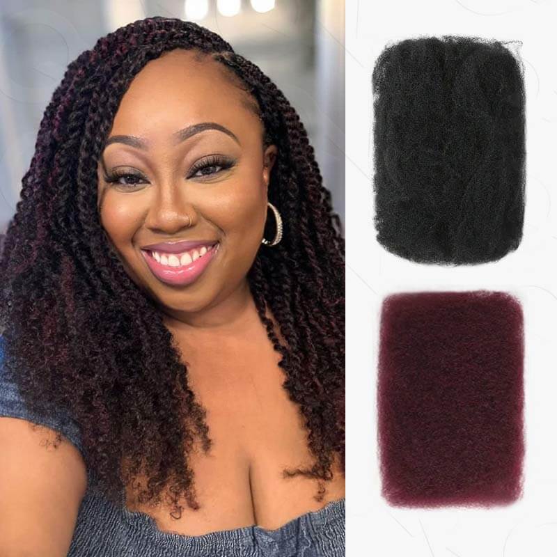 SUPER DEAL|3 PACKS Natural Black Afro kinky Bulk SEND 1 FREE HAIR 10'' - Image 10