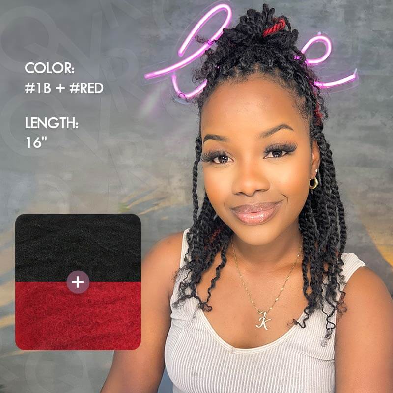 SUPER DEAL|3 PACKS Natural Black Afro kinky Bulk SEND 1 FREE HAIR 10'' - Image 12