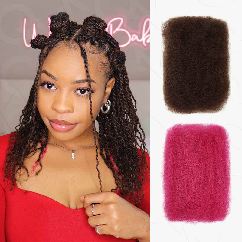 SUPER DEAL|3 PACKS Natural Black Afro kinky Bulk SEND 1 FREE HAIR 10'' - Image 15