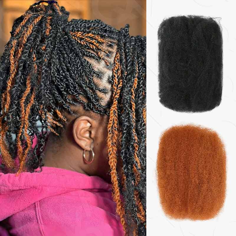 SUPER DEAL|3 PACKS Natural Black Afro kinky Bulk SEND 1 FREE HAIR 10'' - Image 8