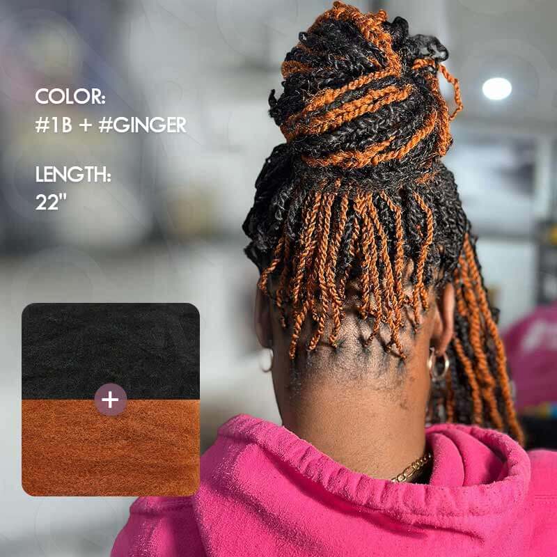 SUPER DEAL|3 PACKS Natural Black Afro kinky Bulk SEND 1 FREE HAIR 10'' - Image 9