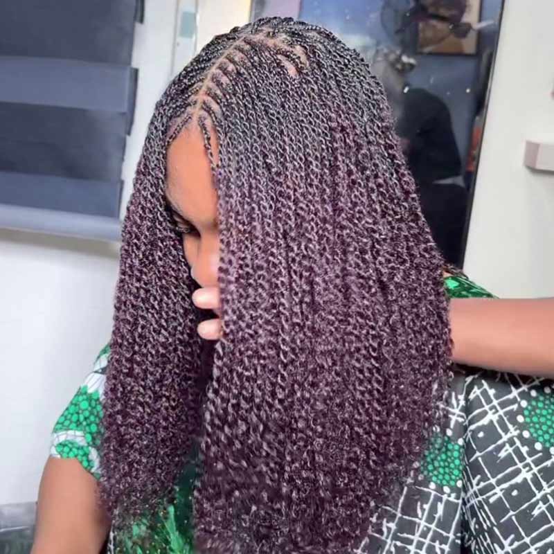 US Only|QVR #1B/99J Afro kinky Bulk Human Hair - Image 3