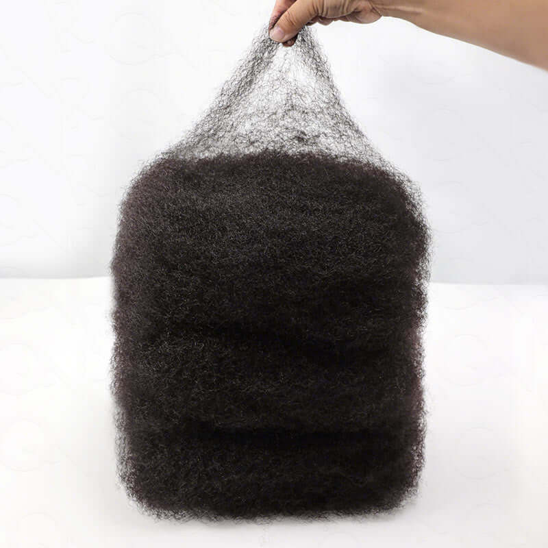 QVR Natural Black Afro kinky Bulk Hair Extensions For Braiding Dreadlock Human Hair - Image 11