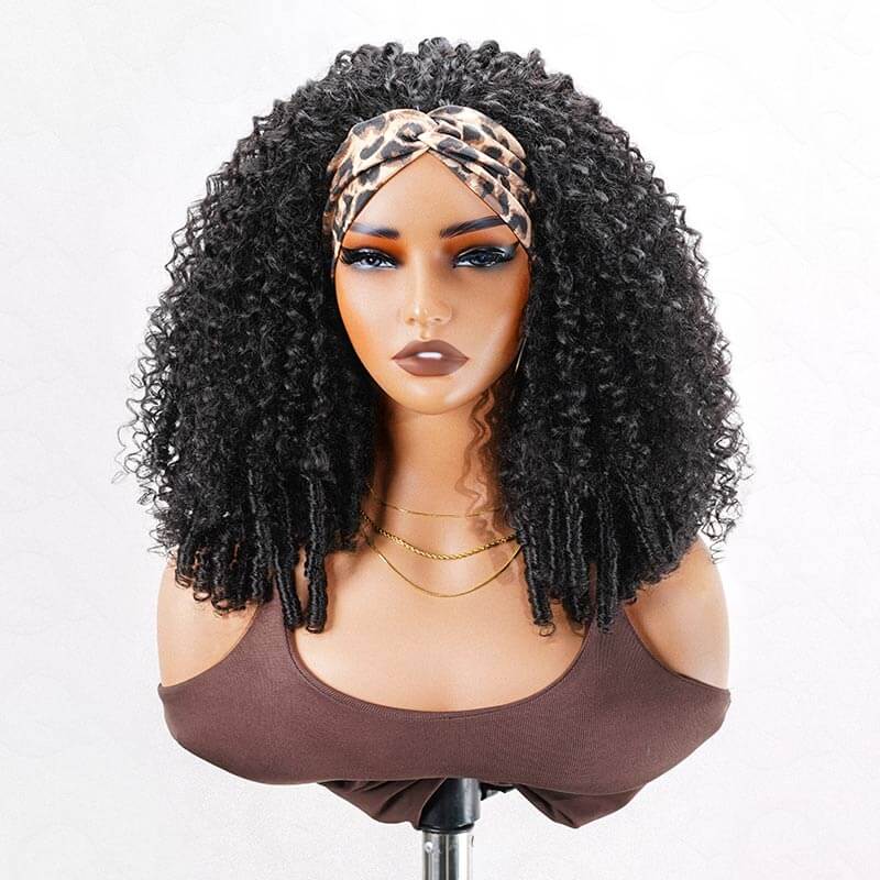 US Only|QVR #1B Burmese Curly Half Wig - Image 7