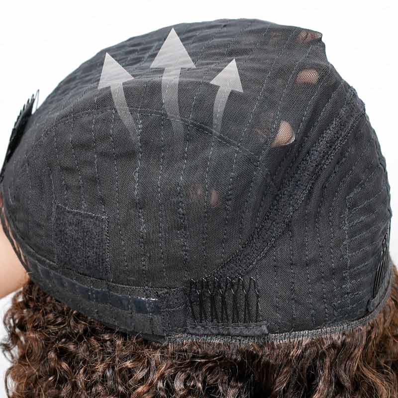 US Only|QVR #1B Kinky Curly Half Wig - Image 12