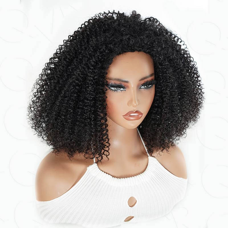 US Only|QVR #1B Kinky Curly Half Wig - Image 7