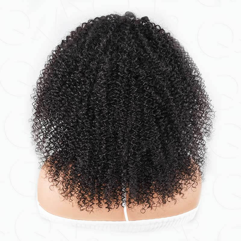 US Only|QVR #1B Kinky Curly Half Wig - Image 8