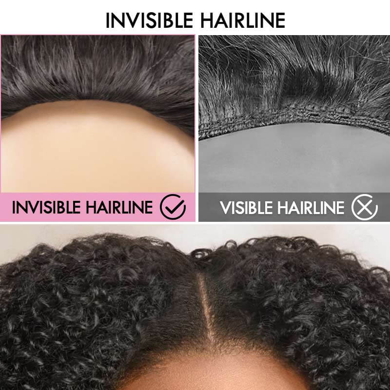 US Only|QVR #1B Kinky Curly Half Wig - Image 9