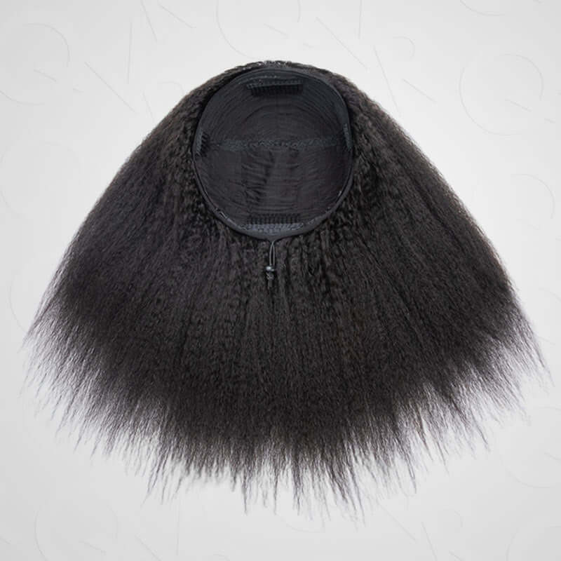 US Only|QVR #1B Kinky Straight Half Wig - Image 11